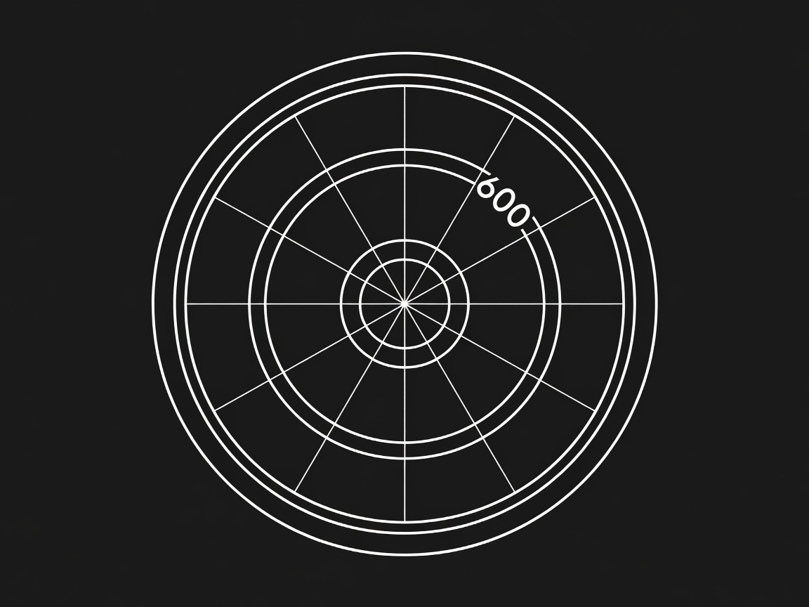 Circular birth chart wheel diagram with house divisions
